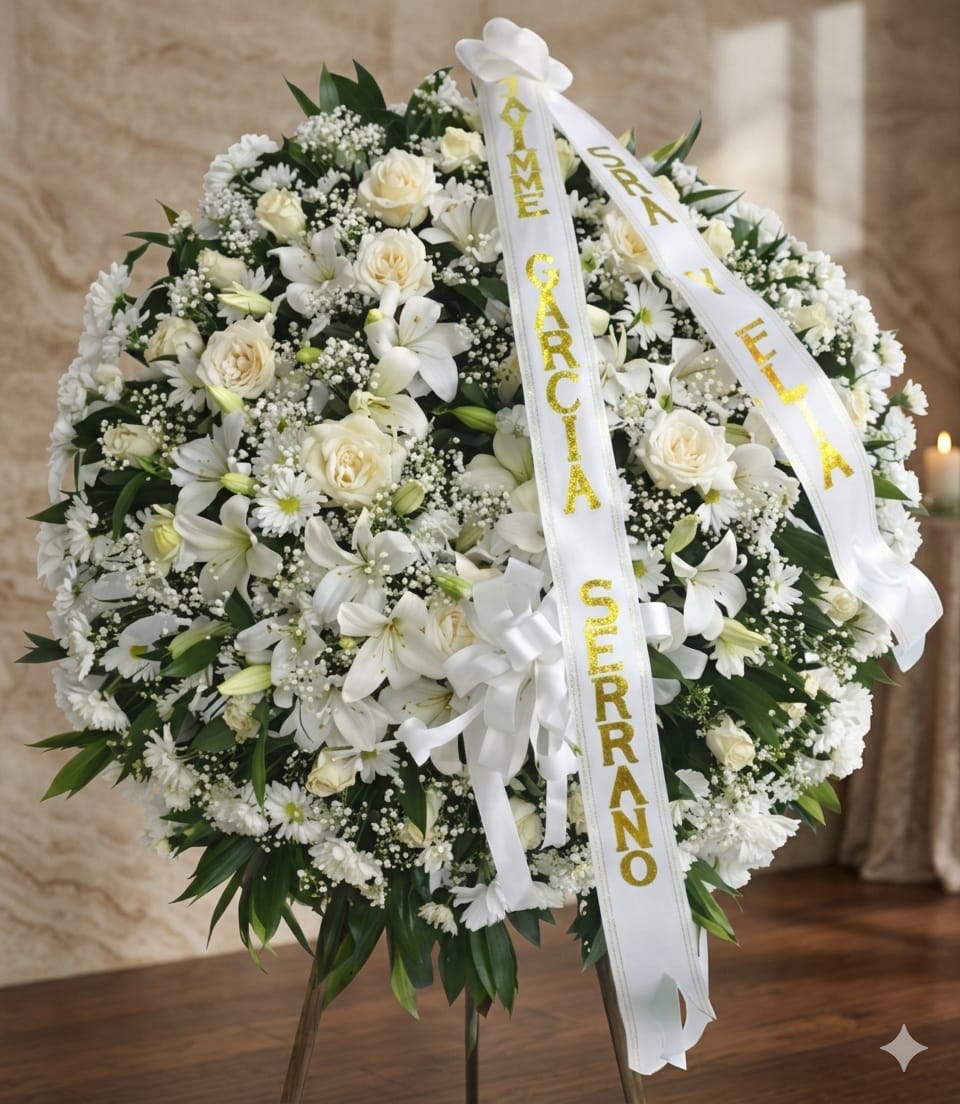Corona fúnebre grande R 32