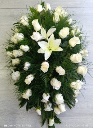 Cubre cajón  DE ROSAS Y LIRIOS R36