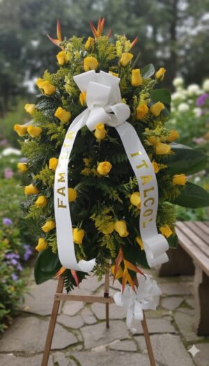 Pedestal de rosas Amarillas R49